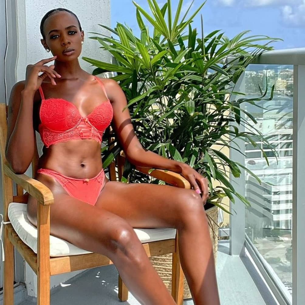 Alice Rowlands Musukwa sun kissed in bikini thirst trap