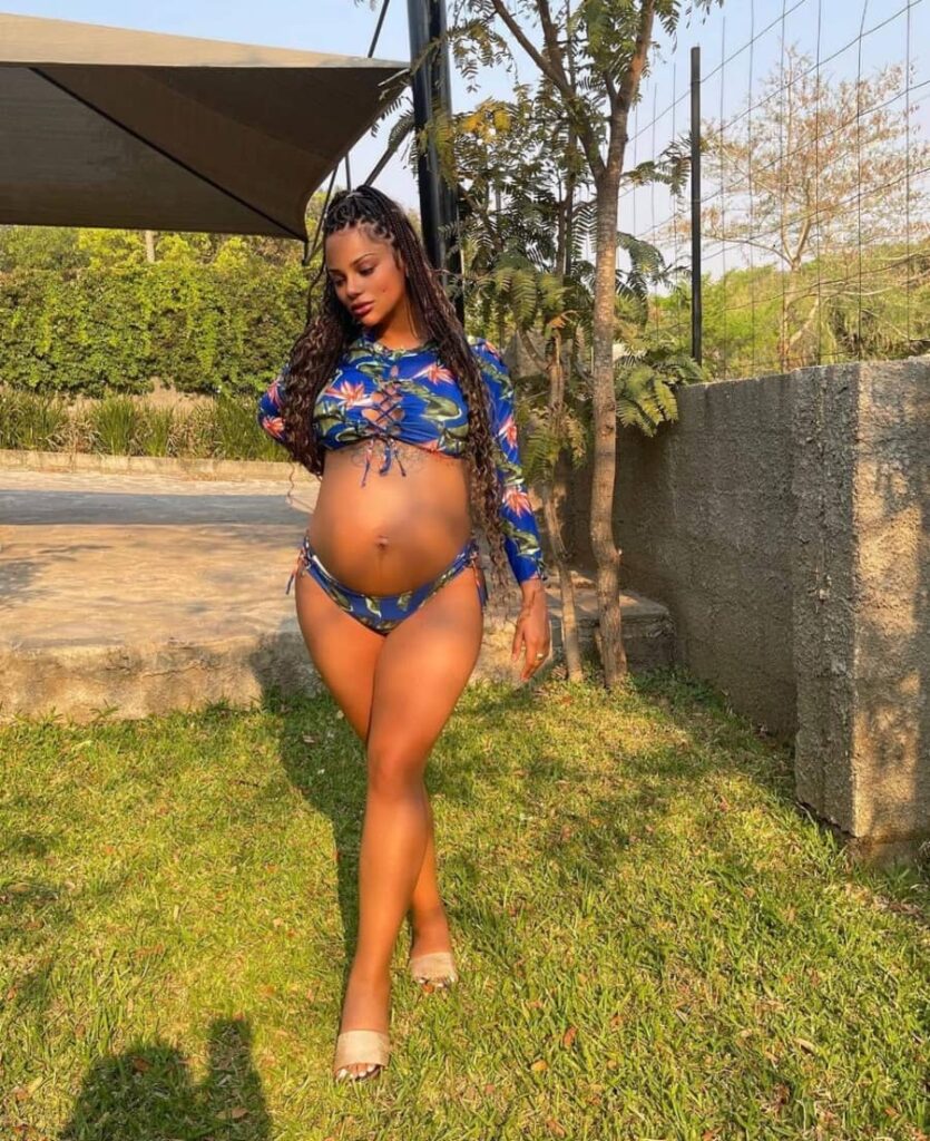 Shadaya Flaunts her pregnancy in an Amazing 2-Piece Costume