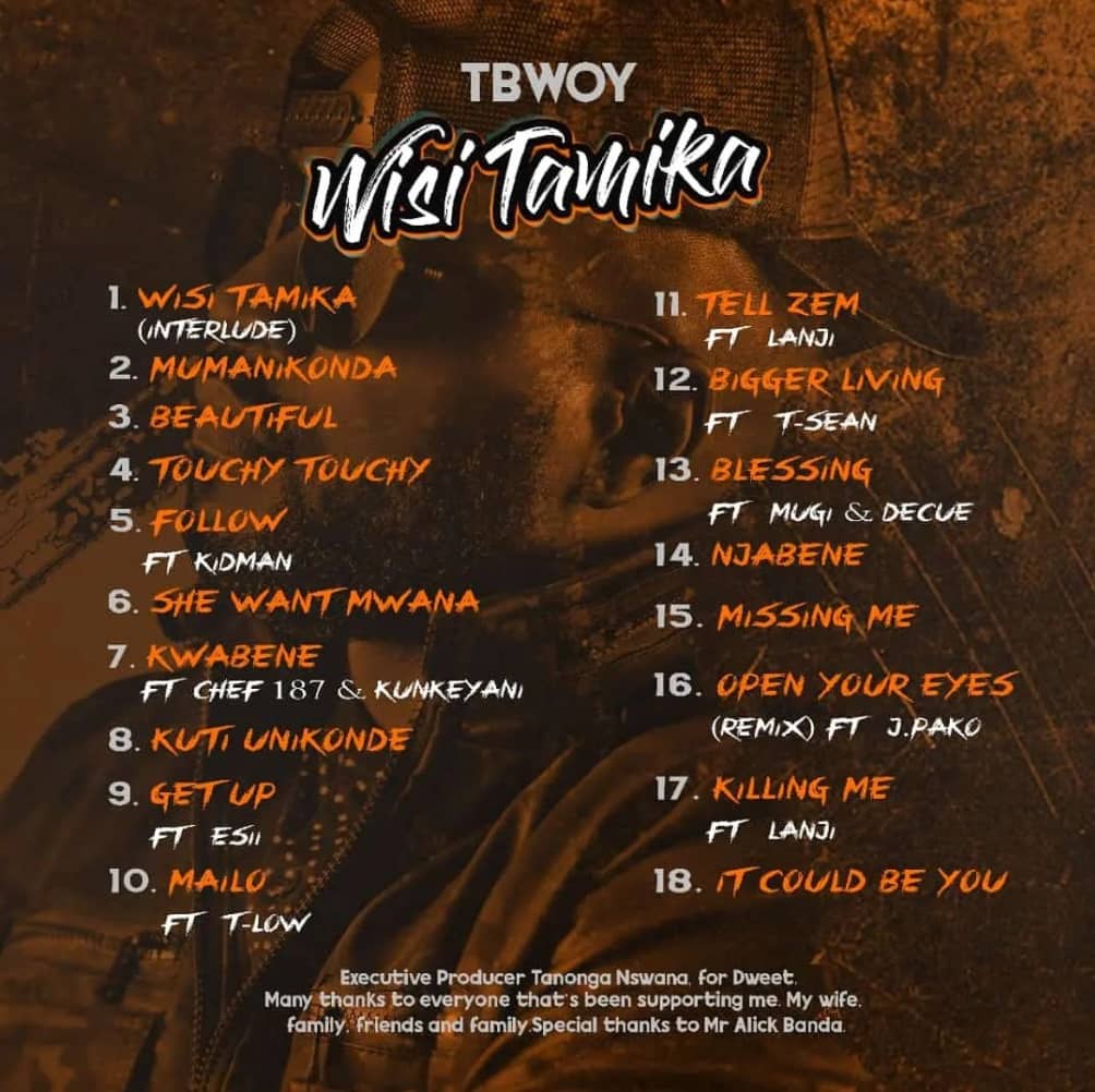 TBwoy Wisi Tamika Album Tracklist