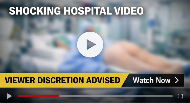 Elena Jessica BBL hospital surgery video blurred hospital bed warning