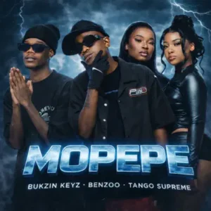 South African artists – Bukzin Keyz, Benzoo & Tango Supreme release a brand new song titled “Mopepe”. Dance/Electronic, Amapiano