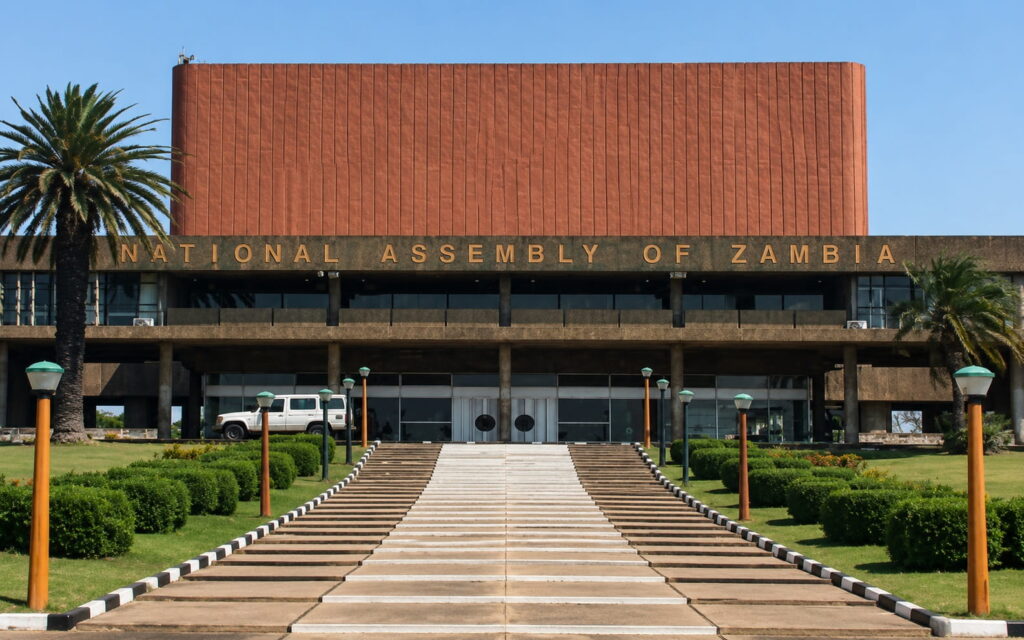 National Assembly of Zambia building in Lusaka where Bill 7 and constitutional amendments were debated