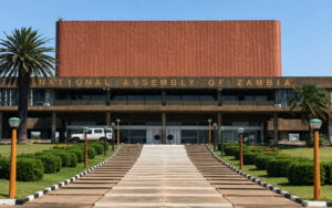 National Assembly of Zambia building in Lusaka where Bill 7 and constitutional amendments were debated
