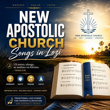 New Apostolic Church Songs MP3 Download Lozi featuring traditional Lozi worship hymns and gospel music from Zambia for praise, worship, and spiritual devotion